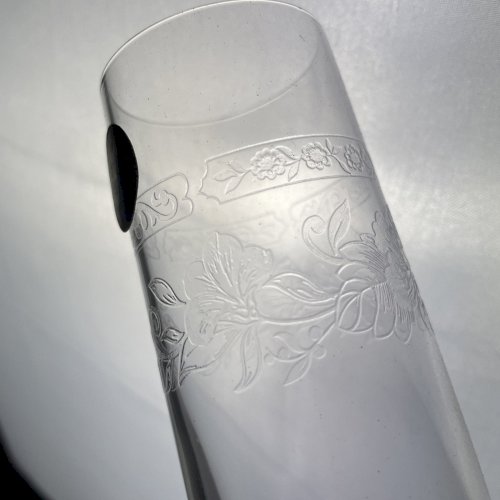 CRISTAL D'ARQUES boite 6 verres flute à champagne MATIGNON gravé en relief ~16cl