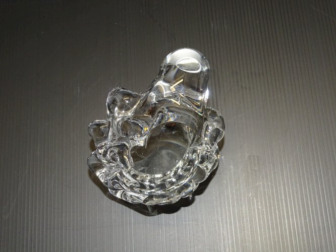 -CRISTAL DAUM VIDE POCHE PORTE CRAYON PRESSE PAPIER VINTAGE COLLECTION VITRINE D