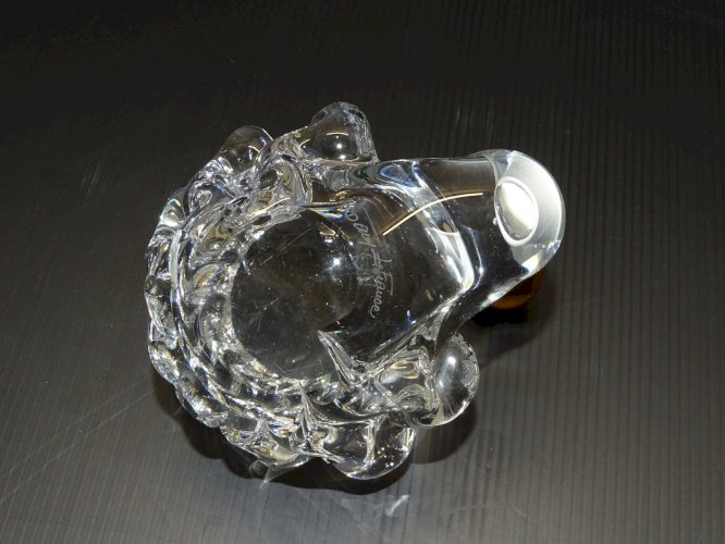 -CRISTAL DAUM VIDE POCHE PORTE CRAYON PRESSE PAPIER VINTAGE COLLECTION VITRINE D