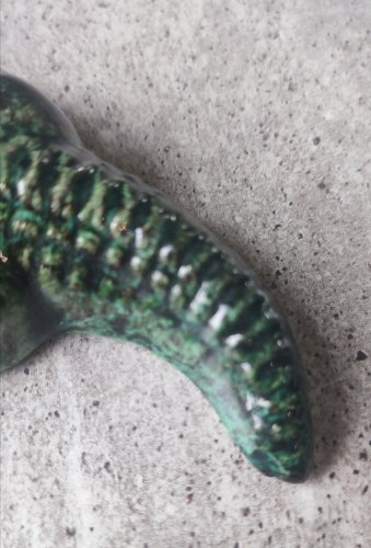 Crocodile Accolay en céramique émaillée