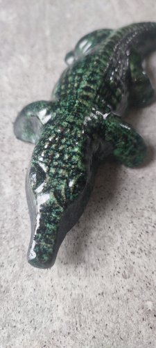 Crocodile Accolay en céramique émaillée