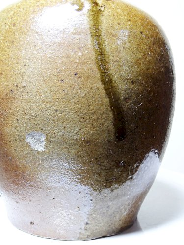 Cruche ancienne XIXe-XXe grès de Puisaye artisanal vernissée