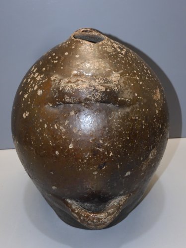 -CRUCHE CHAPELLE DES POTS XVIIIe GROSSE GOURDE à 4 ANSES  MANQUE GOULOT déco   D