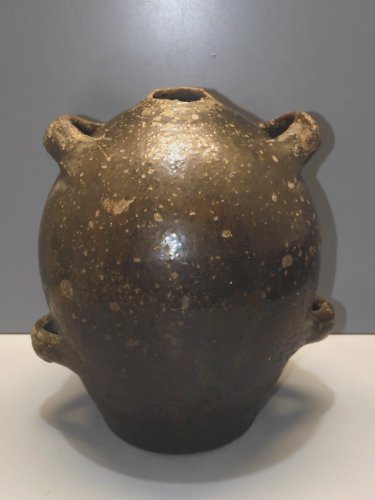 -CRUCHE CHAPELLE DES POTS XVIIIe GROSSE GOURDE à 4 ANSES  MANQUE GOULOT déco   D