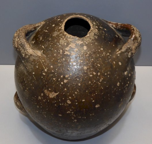 -CRUCHE CHAPELLE DES POTS XVIIIe GROSSE GOURDE à 4 ANSES  MANQUE GOULOT déco   D