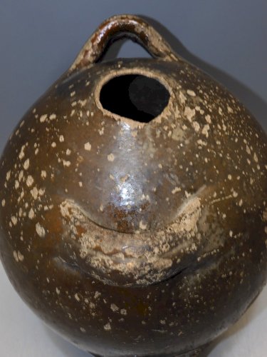 -CRUCHE CHAPELLE DES POTS XVIIIe GROSSE GOURDE à 4 ANSES  MANQUE GOULOT déco   D