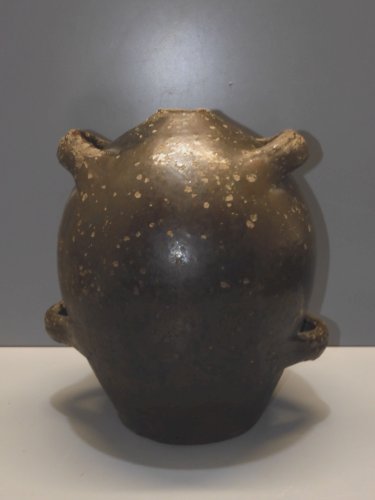 -CRUCHE CHAPELLE DES POTS XVIIIe GROSSE GOURDE à 4 ANSES  MANQUE GOULOT déco   D