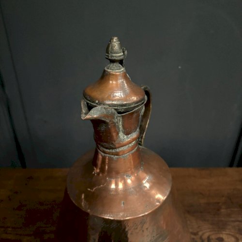 Cruche en cuivre orientale début XXe patine d'origine L8855