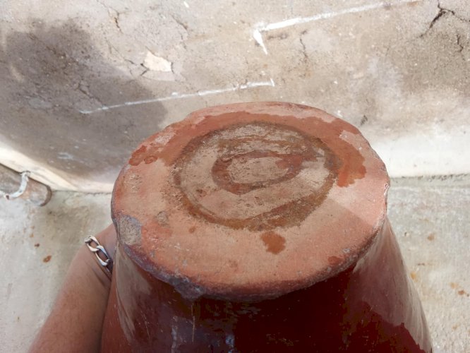 Cruche terre vernissée orjol XIX siècle