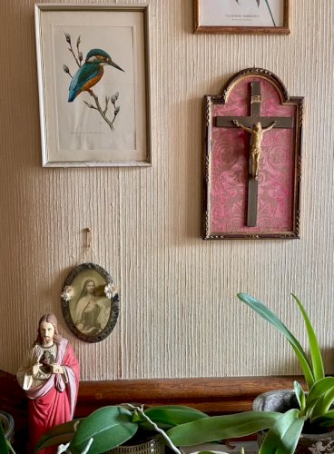 Crucifix encadrement 19ème