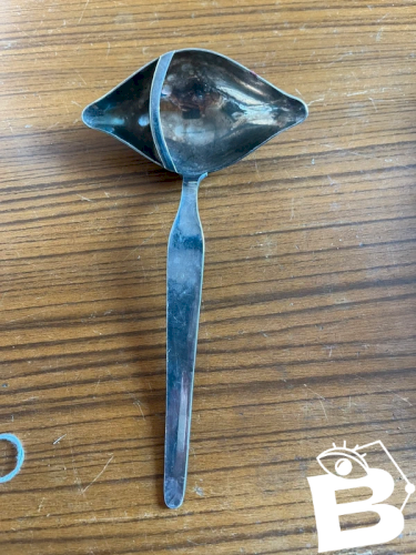 Cuillère à jus gras ou maigre métal argenté