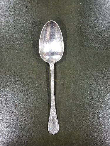 CUILLERE A RAGOUT CHRISTOFLE RUBANS CLOCHETTES EN METAL ARGENTE