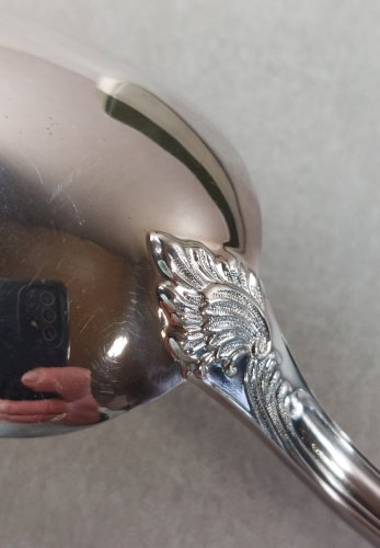 Cuillère à service, décor Marly, en métal argenté, Christofle ^