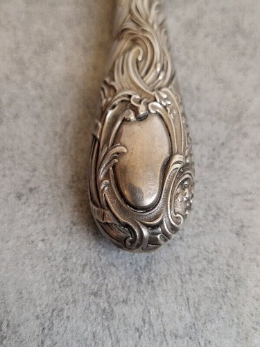 CUILLERE BEBE EN ARGENT FOURRE DE 28,19 GRAMMES