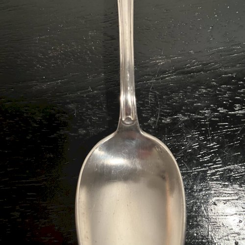 Cuillères à soupe en métal argenté