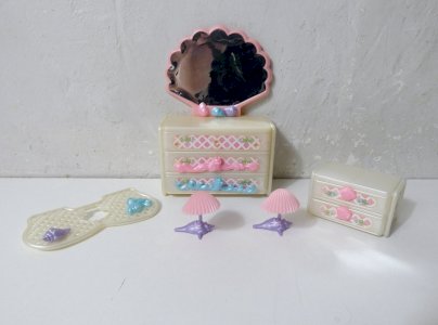 Dame Boucleline meubles de la chambre coiffeuse vintage