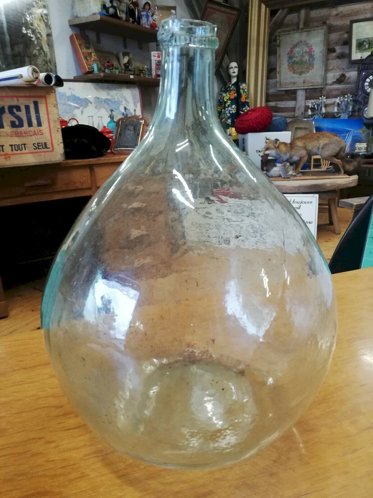 Bonbonne En Verre Ancienne 30 Litres