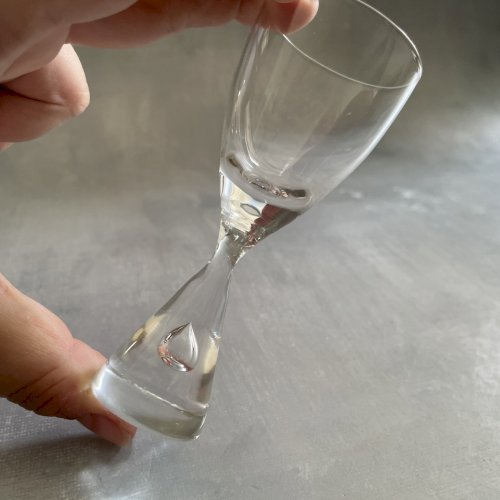 DANEMARK 5 verres à liqueur Holmegaard Princess design danois ~10.5cm