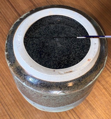 Daniel de Montmollin à Taizé remarquable vase en grès