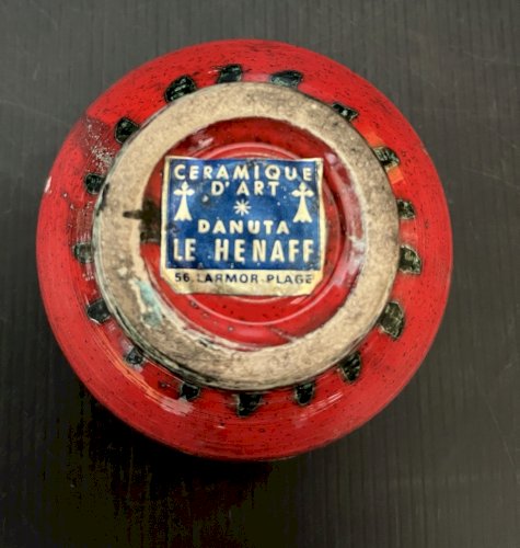 Danuta le Henaff Larmor Plage bol ravier céramiste vintage bretagne artiste