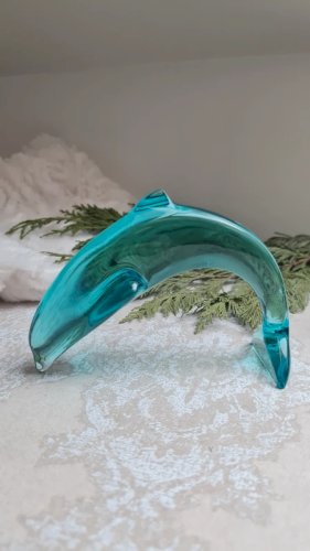 Dauphin bleu Baccarat