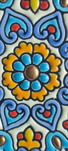 Décoration murale ARTECER Cuerda Seca , Or 18 carats