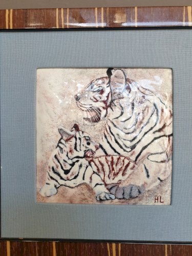Décoration tigre blanc inspiré par Danielle Beck