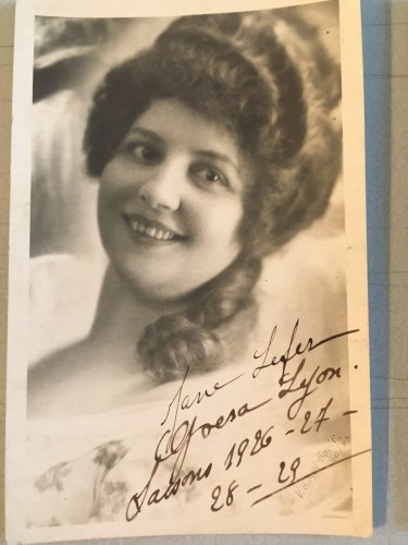 Dedicace Photo Carte Postale Original Autographe Chanteur Opéra Claudel, Rosen..