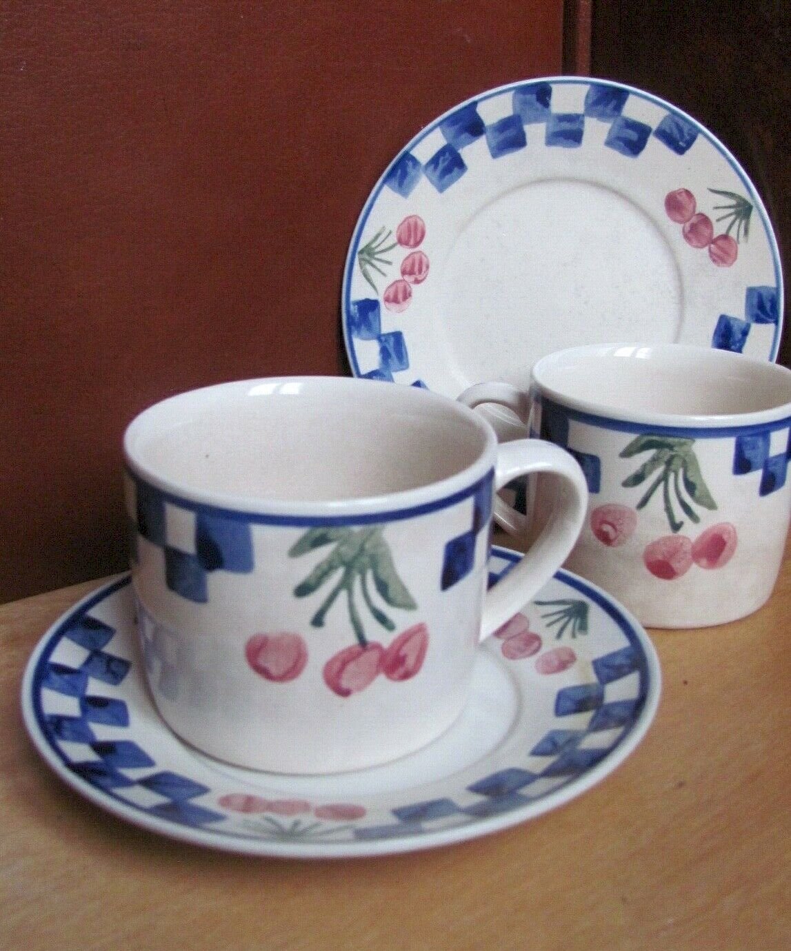 Set De 2 Tasses à Café Avec Soucoupes Egan - Design "Le Casette" Jaune | Porcelaine, Micro-ondes Et Lave-vaisselle