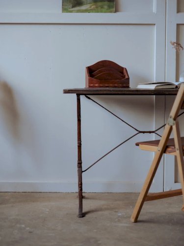 Denise, la table à manger bistro en fer forgé N°86