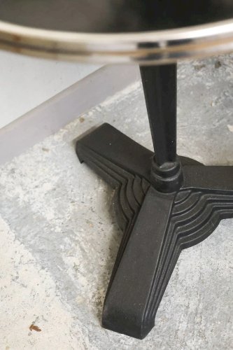 Denise, la table à manger bistro noire N°73