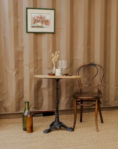 Denise, la table de bistro en bois N°53