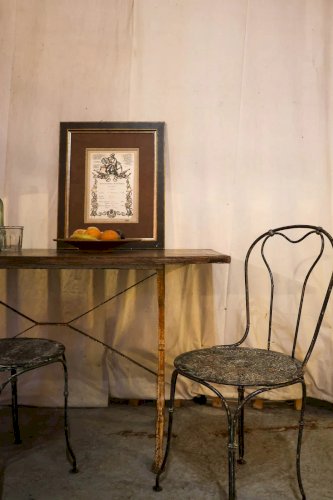 Denise, la table de bistrot en bois N°69