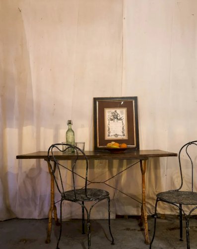 Denise, la table de bistrot en bois N°69