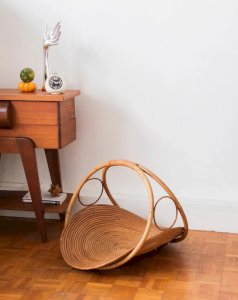 Desired, the large bamboo magazine rack No. 116