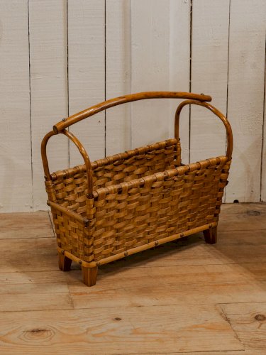 Désiré, le porte-revues en bois et osier N°140