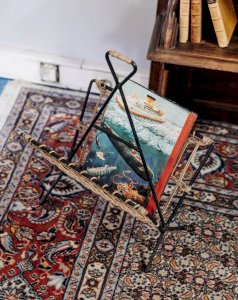 Desire, the wicker and metal magazine rack N°132