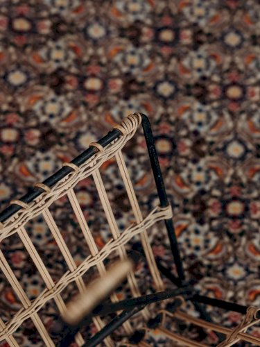 Désiré, le porte-revues en osier et métal N°132