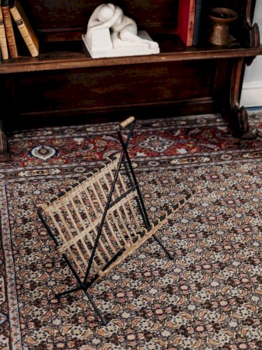 Désiré, le porte-revues en osier et métal N°132