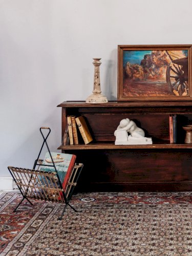 Désiré, le porte-revues en osier et métal N°132