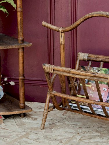 Désiré, le porte-revues en rotin N°63