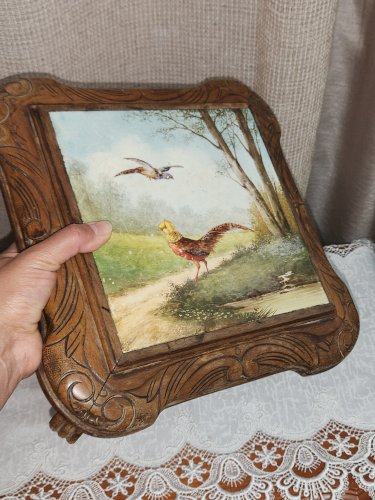 Desous de plat en porcelaine avec bois