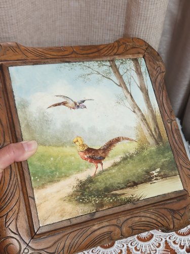 Desous de plat en porcelaine avec bois