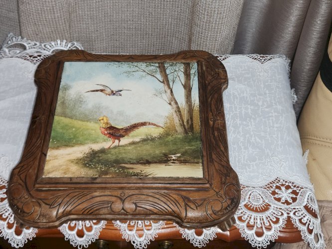 Desous de plat en porcelaine avec bois