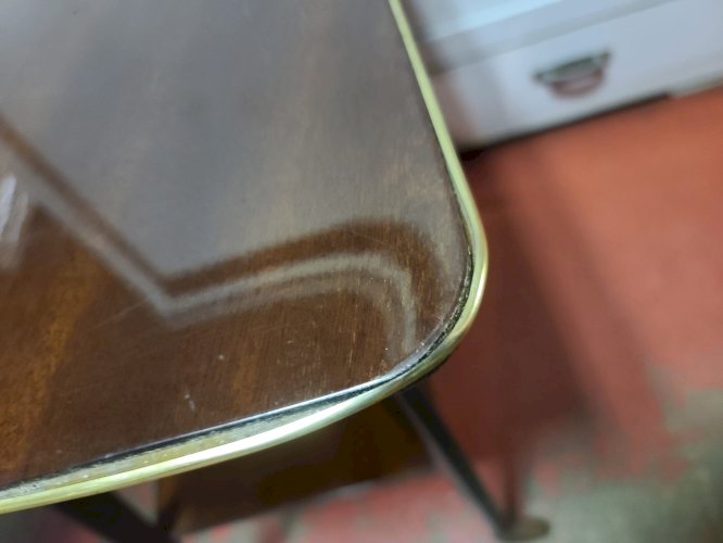 desserte de télé acajou vintage