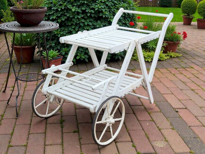 Desserte en bois extérieure Gleizes