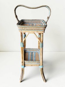 Rattan serving table, Napoleon III
