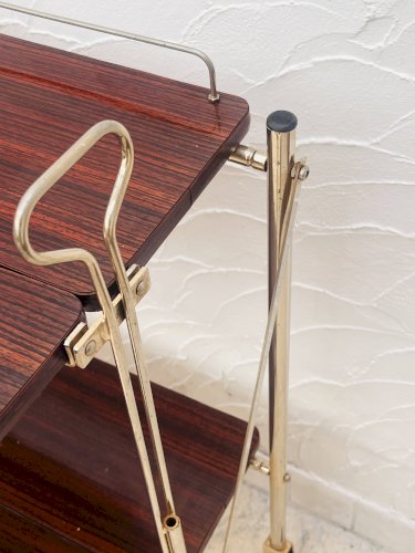 Desserte italienne plaquée or