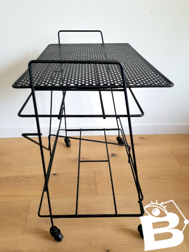 Desserte vintage en métal des années 60