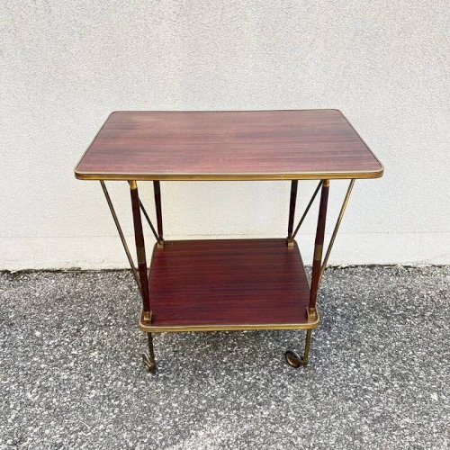 Desserte vintage roulante
